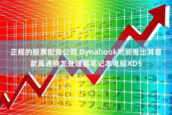 正规的股票配资公司 Dynabook玳能推出其首款高通骁龙处理器笔记本电脑XD5